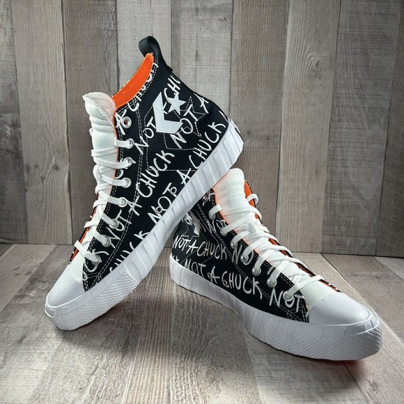 Converse Men's UNT1TL3D High Top " Not A Chuck " Black White Size 10.5 166502C - Picture 2 of 14